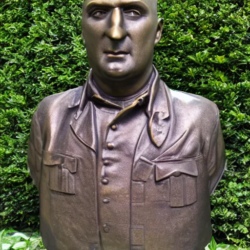 Prompt: bronze bust of Gru