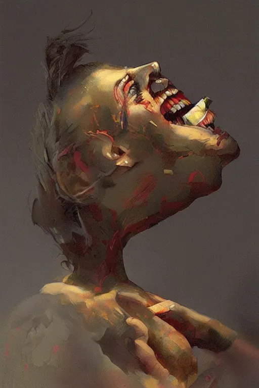 Image similar to “ art by sergei kolesov ”