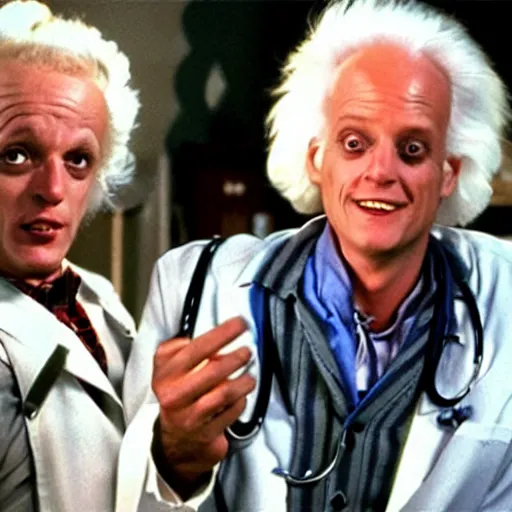 Image similar to doctor emmett brown