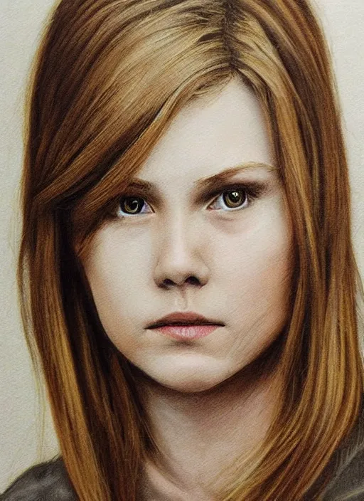 Image similar to Erin Moriarty hyper realistic 3D art style by Ian Spriggs