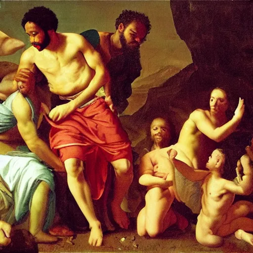 Prompt: donald glover, Renaissance painting