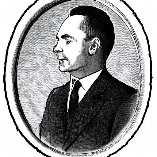 Prompt: An illustration of Stefan Löfven