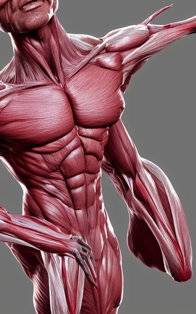 Prompt: intricated scientific medical 3d animation of the muscles and veins of a bat 3d octane render