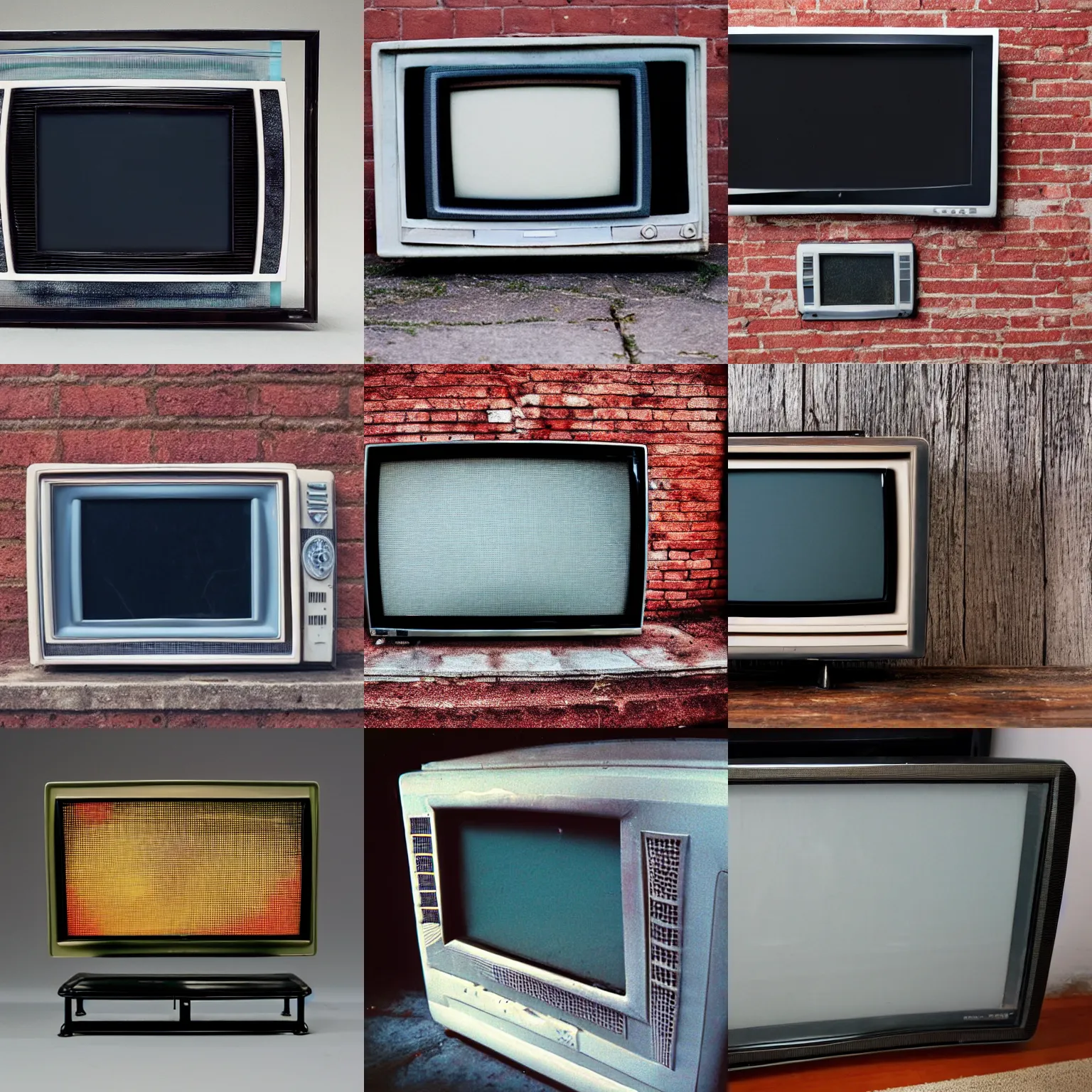Prompt: old tv screen