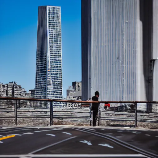 Image similar to Futuristic san francisco, XF IQ4, f/1.4, ISO 200, 1/160s, 8K, RAW, unedited, sharp focus, symmetrical balance, in-frame