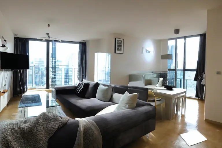 Image similar to beautiful furnished modern apartment