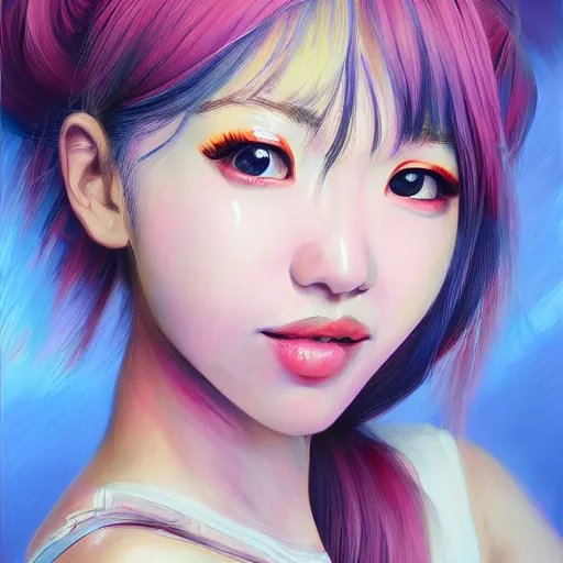 Image similar to realistic portrait of yasuho hiros, featured on artstation