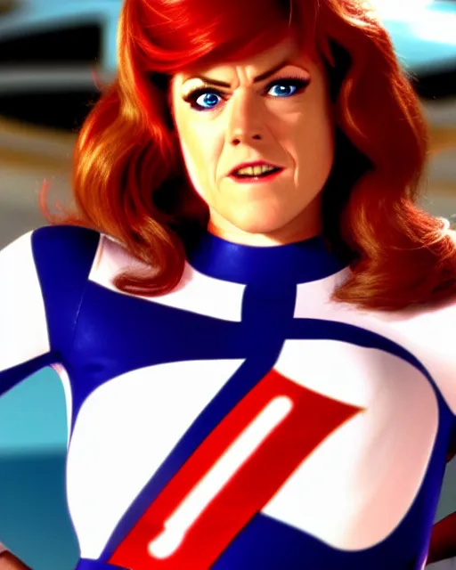 Image similar to wendy thomas, movie still, from the movie speed racer, 8 k, realistic