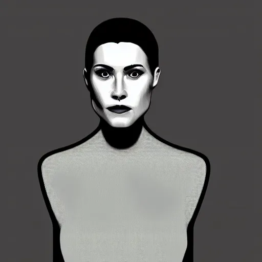 Image similar to Portrait of Ava from Ex-Machina, digital art