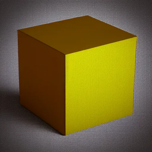 Image similar to a strange cube in the style of a retro 8 0 s cgi