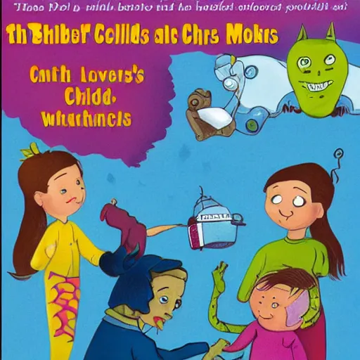 Prompt: photo : the covers of terrible children's books