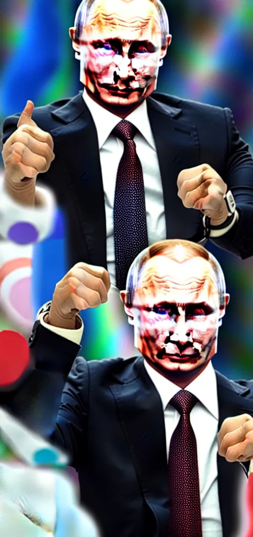 Image similar to vladimir putin in pokemon