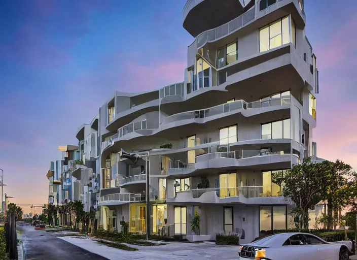 Image similar to 8 k photograph of stunning 2 0 2 2 wynwood studio apartment, award winning modern design, gorgeous, designed by michael wolk + deborah dimare