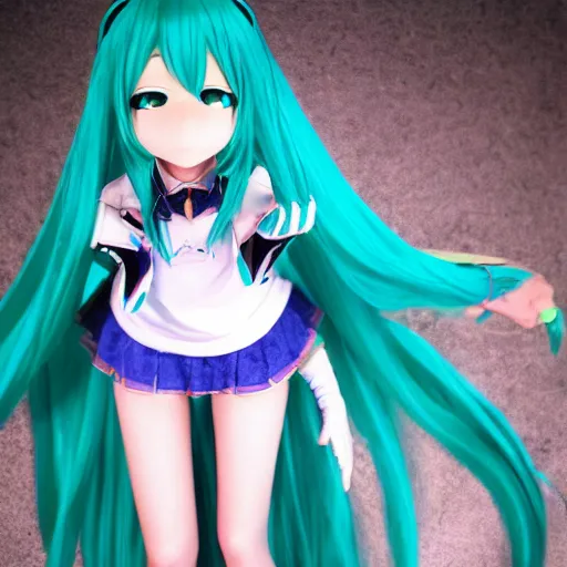 Image similar to Hatsune Miku by Aly Fell