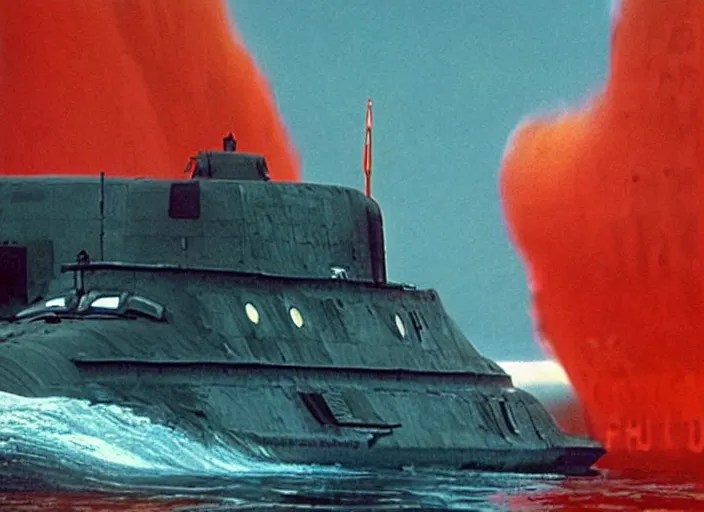 Prompt: scene from the 2 0 2 0 submarine spy thriller film the hunt for red october