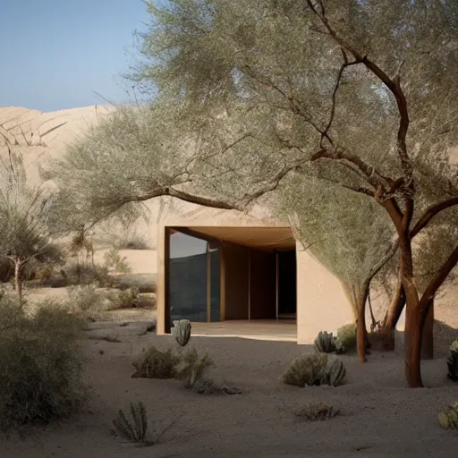 Image similar to biophilia architecture in the desert