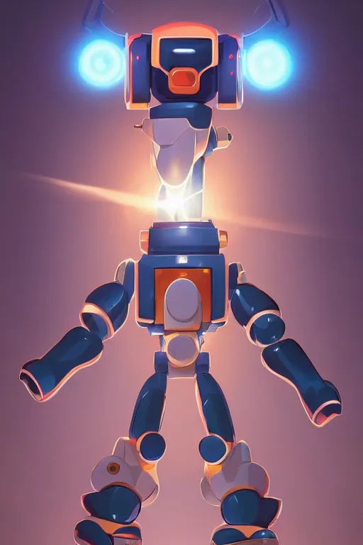 Image similar to metabots medabots medarotto medarot robot minimalist comics, behance hd by jesper ejsing, by rhads, makoto shinkai and lois van baarle, ilya kuvshinov, rossdraws global illumination ray tracing hdr radiating a glowing aura