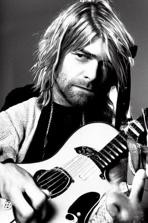 Prompt: kurt cobain makes salfy before suicide