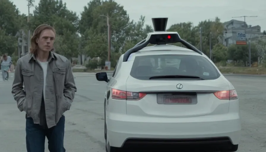 Image similar to Movie about evil self-driving cars