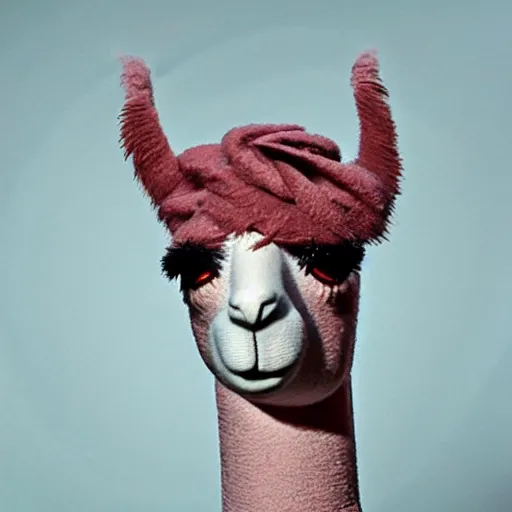 Prompt: llama dressed as david bowie