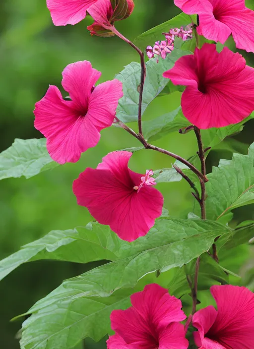 Prompt: hibiscus syriacus, the botanical magazine