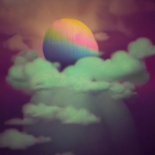 Image similar to “rainbow pastel castle in the clouds, ethereal, heavenly, floating Iridescence, cotton candy happy 8K trending on artstation, Octane Render”