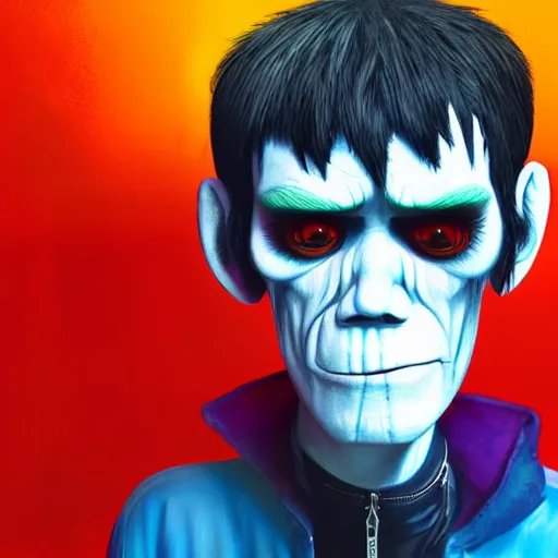 Prompt: Murdoc from Gorillaz, Realistic, Hyperrealistic, HD Quality, 4k Resolution, 8k Resolution, Detailed, Very Detailed, Highly Detailed, Studio Quality Lighting, Real Life, Portrait, Photograph