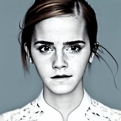 Prompt: emma watson, korean kpop star, lead singer of girls generation, photo by martin schoeller