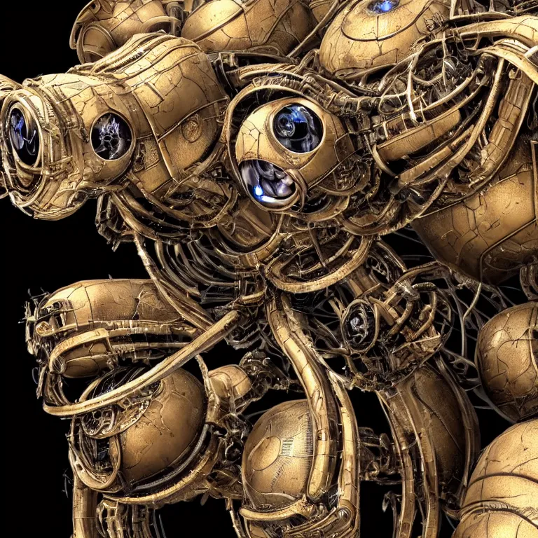 Prompt: a close up of an beautiful steampunk robotic spider inspired, unreal engine realistic render, high detailed face, photorealism, golden ratio, hyper - realistic 3 d, insanely super detailed, realistic octane render, 1 6 k, fashion photography, micro detail, backlit lighting, face in focus, subsurface scattering, thin porcelain