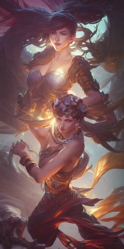Image similar to revelatin, league of legends, intricate, highly detailed, digital painting, hyperrealistic, artstation, concept art, smooth, sharp focus, illustration, Unreal Engine 5, 8K, art by artgerm and greg rutkowski and alphonse mucha, by Jesper Ejsing