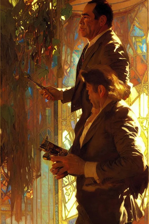 Prompt: jon taffer, painting by gaston bussiere, craig mullins, greg rutkowski, alphonse mucha