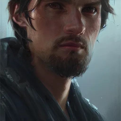 Image similar to portrait of a man by Greg Rutkowski, Jacen Solo from the Star Wars Expanded Universe, highly detailed portrait, digital painting, artstation, concept art, smooth, sharp foccus ilustration, Artstation HQ