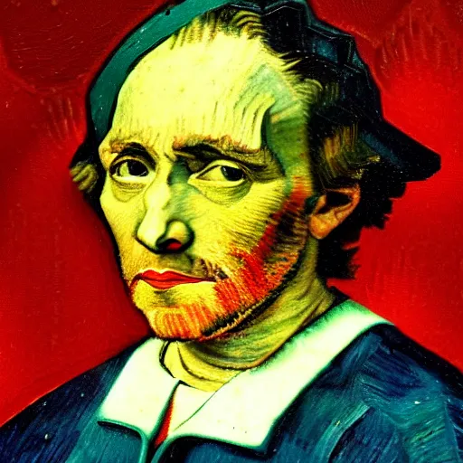 Image similar to christopher columbus portrait!!! painted by ( ( ( van gogh ) ) ), 4 k, 8 k