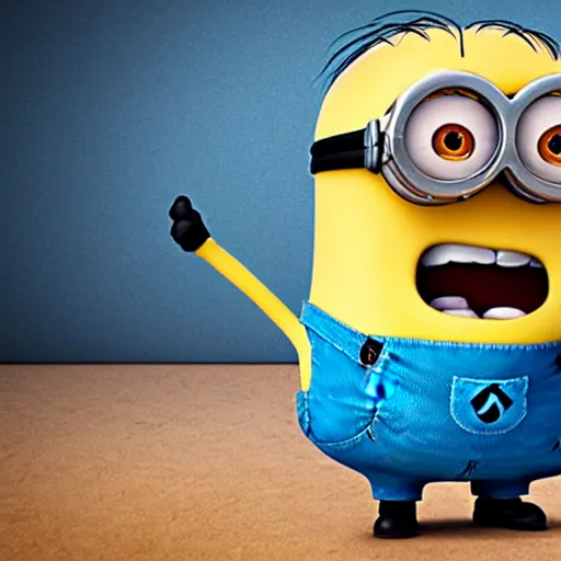 Image similar to studio photo of a minion from Despicable Me