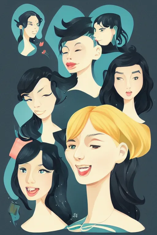 Image similar to teacher. clean cel shaded vector art. illustration art by lois van baarle and helen huang and artgerm