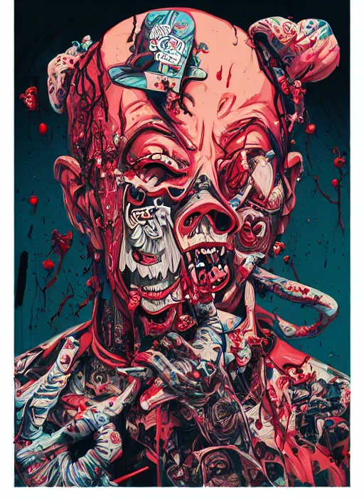 Image similar to zombie full body hiphop streetwear drip, tristan eaton, victo ngai, artgerm, rhads, ross draws