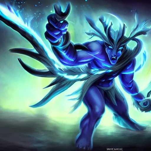 Image similar to storm spirit from dota 2,