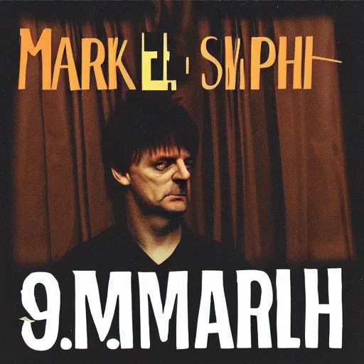 Image similar to mark e smith 9 0 s hip hop album cover