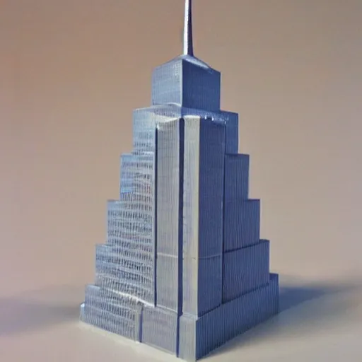 Image similar to 1 world trade center but it's made of twinkies