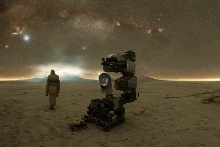 Image similar to VFX movie photojournalism of daily life in a interstellar postscarcity civilization Emmanuel Lubezki