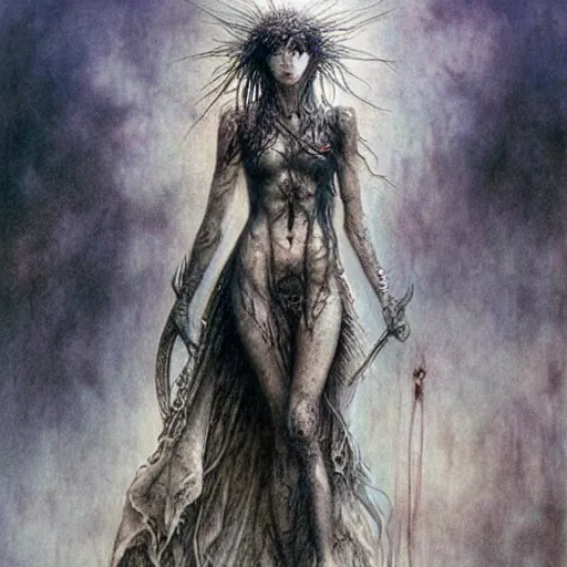 Prompt: only through death can we ever find life, by luis royo