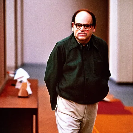 Prompt: colored photo of george costanza as a leader in the ccp, 1 9 7 5 photo, 3 5 mm film, by steve mccurry