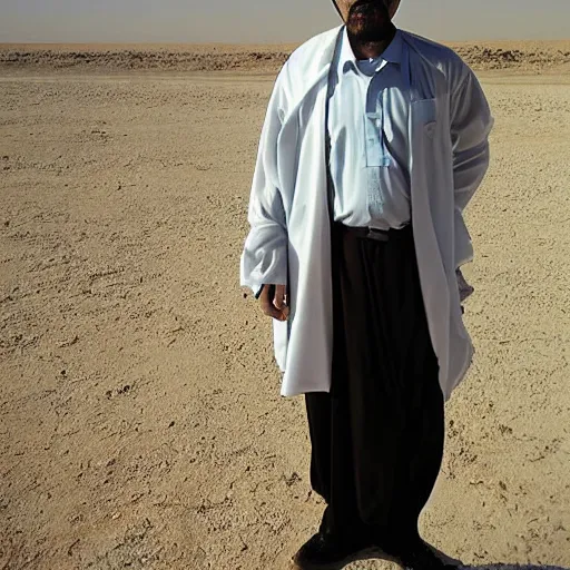 Prompt: arabic walter white picture taken with a professional digital camera
