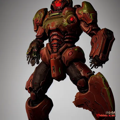 Image similar to doom slayer from doom eternal, photography