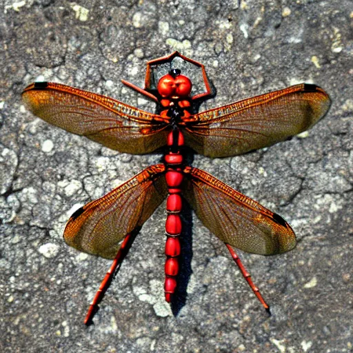 Image similar to Dragonfly made of fire