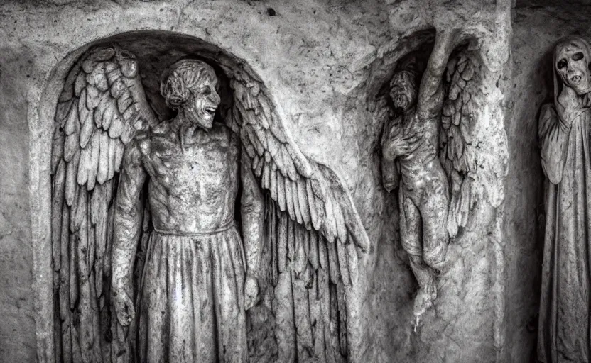 weeping angel smiling