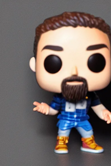 Image similar to “ very intricate photorealistic photo of a hasan piker funko pop on a white background, award - winning details ”