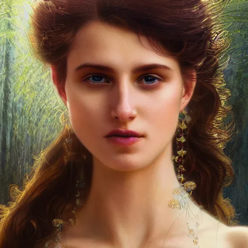 Prompt: photo portrait of a beautiful bewitching female, zeiss lens, detailed, symmetrical, centered, by edward robert hughes, annie leibovitz and steve mccurry, david lazar, jimmy nelsson, greg rutkowski and alphonse mucha, breathtaking, 8 k resolution, extremely detailed, beautiful, establishing shot, artistic, hyperrealistic, beautiful face, octane render