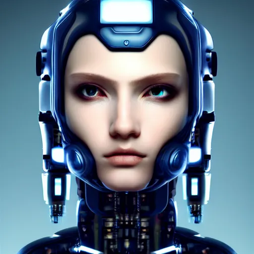 Prompt: Perfectly-Centered Half-body-Portrait of a Mechanical Cyberpunk Female Android, intricate, elegant, super highly detailed, professional digital painting, artstation, concept art, smooth, sharp focus, no blur, no dof, extreme illustration, Unreal Engine 5, Photorealism, HD quality, 8k resolution, cinema 4d, 3D, beautiful, cinematic, art by artgerm and greg rutkowski and alphonse mucha and loish and WLOP
