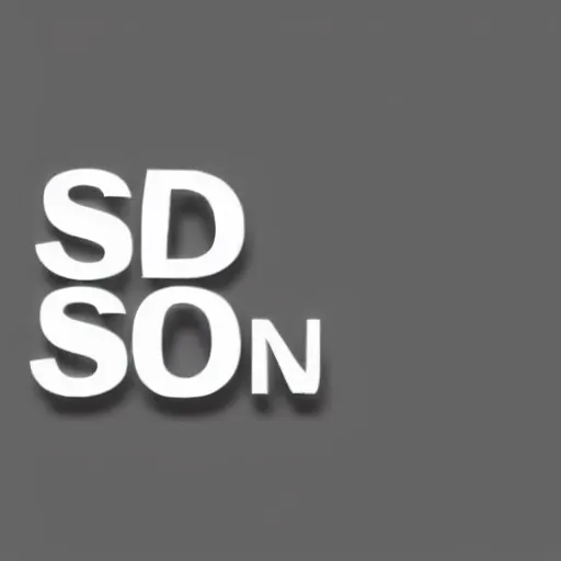 Image similar to a logo for SD with two letters and also reading Stable Diffusion